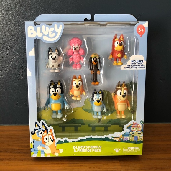 Bluey Family 4-Pack Figure Set for sale online